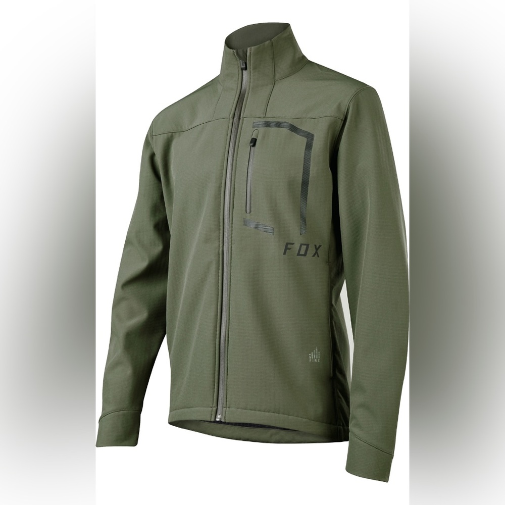 Men’s M FOX Attack soft shell weather proof green